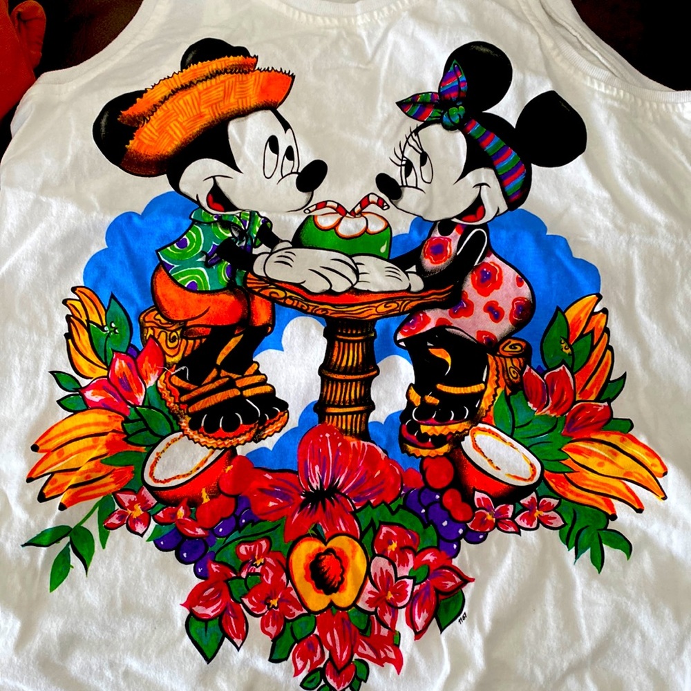 Large white Disney tank top
